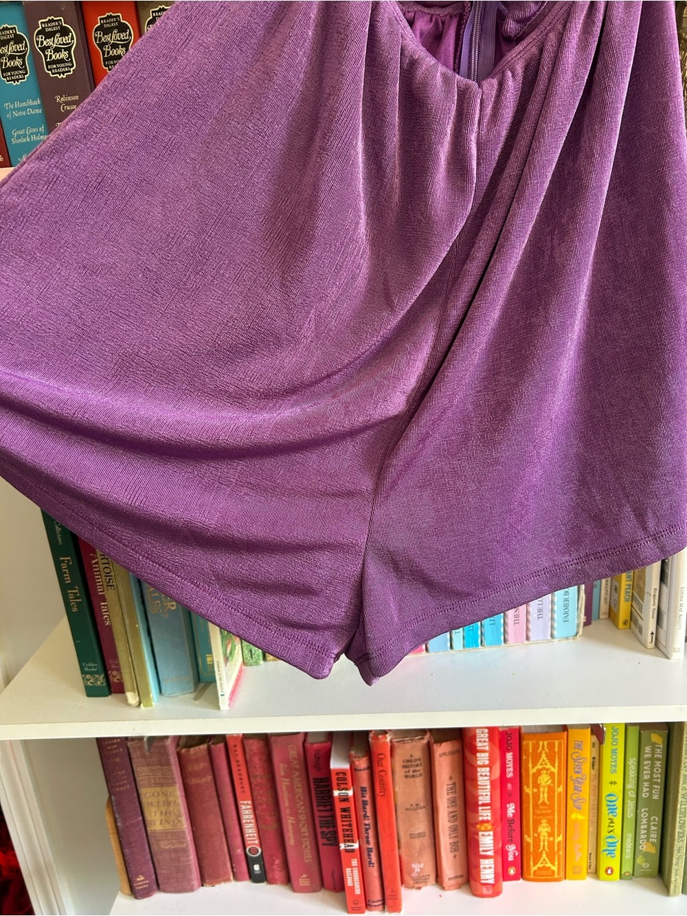 Princess Polly Purple Tie-Front Cutout Romper - Picture 3 of 6